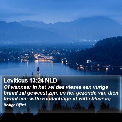 Leviticus 13:24 NLD Bible Verse Image