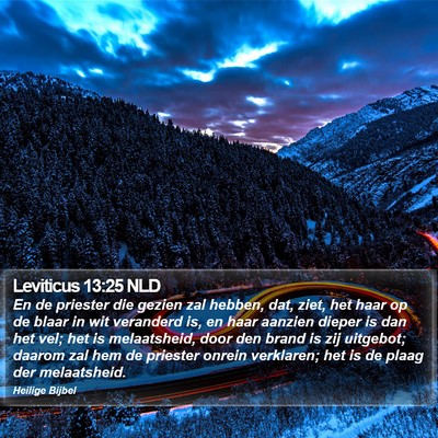 Leviticus 13:25 NLD Bible Verse Image