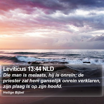 Leviticus 13:44 NLD Bible Verse Image
