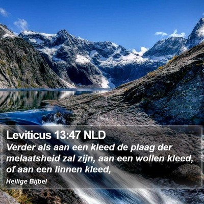 Leviticus 13:47 NLD Bible Verse Image