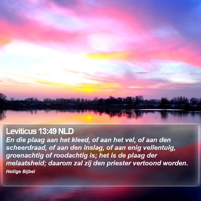 Leviticus 13:49 NLD Bible Verse Image