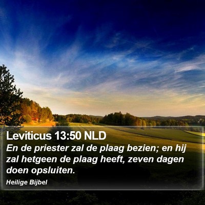 Leviticus 13:50 NLD Bible Verse Image