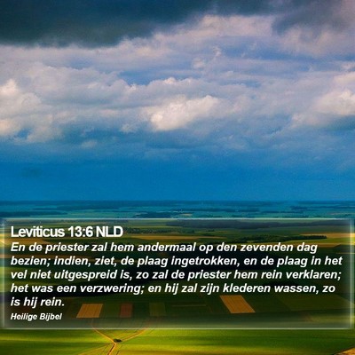 Leviticus 13:6 NLD Bible Verse Image