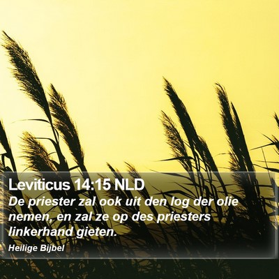 Leviticus 14:15 NLD Bible Verse Image