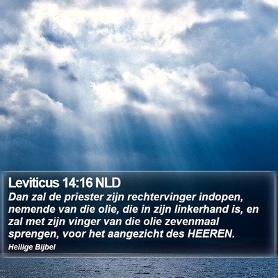 Leviticus 14:16 NLD Bible Verse Image