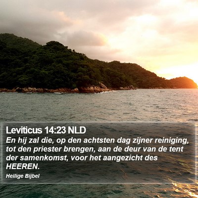 Leviticus 14:23 NLD Bible Verse Image