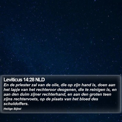 Leviticus 14:28 NLD Bible Verse Image