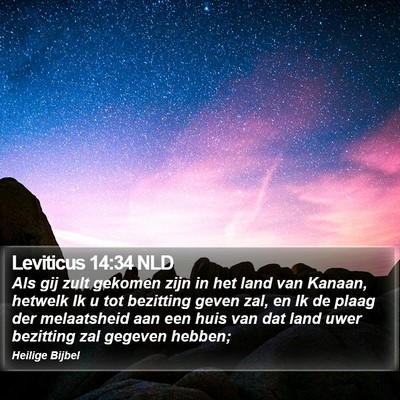 Leviticus 14:34 NLD Bible Verse Image
