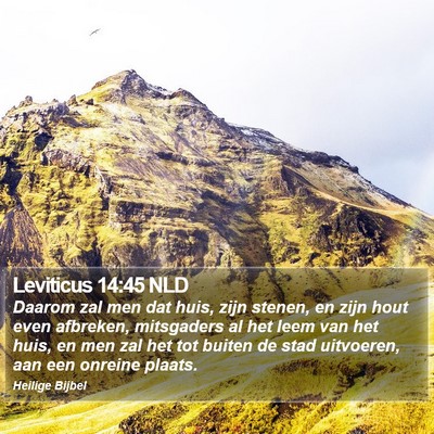 Leviticus 14:45 NLD Bible Verse Image