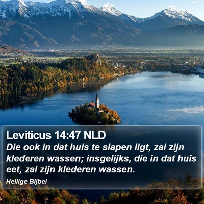 Leviticus 14:47 NLD Bible Verse Image