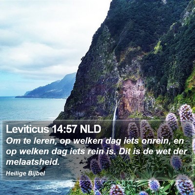 Leviticus 14:57 NLD Bible Verse Image