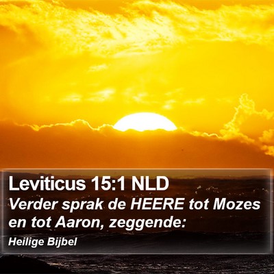 Leviticus 15:1 NLD Bible Verse Image