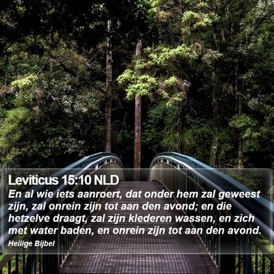 Leviticus 15:10 NLD Bible Verse Image
