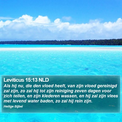 Leviticus 15:13 NLD Bible Verse Image