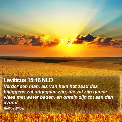 Leviticus 15:16 NLD Bible Verse Image