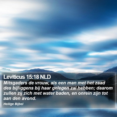 Leviticus 15:18 NLD Bible Verse Image