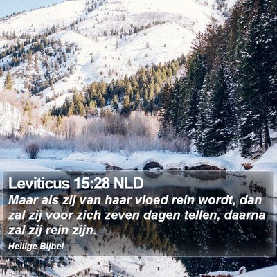 Leviticus 15:28 NLD Bible Verse Image