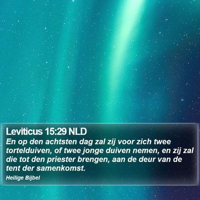 Leviticus 15:29 NLD Bible Verse Image