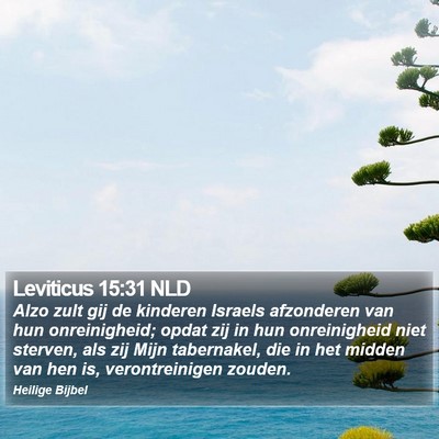 Leviticus 15:31 NLD Bible Verse Image