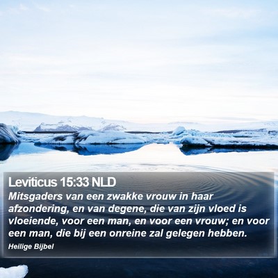 Leviticus 15:33 NLD Bible Verse Image