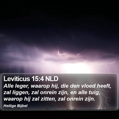 Leviticus 15:4 NLD Bible Verse Image