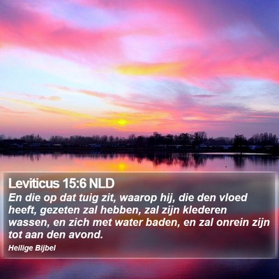 Leviticus 15:6 NLD Bible Verse Image