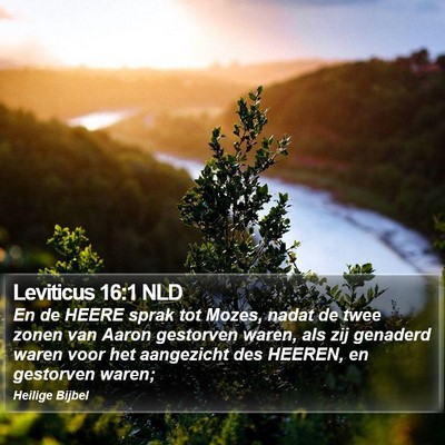 Leviticus 16:1 NLD Bible Verse Image