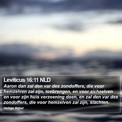 Leviticus 16:11 NLD Bible Verse Image