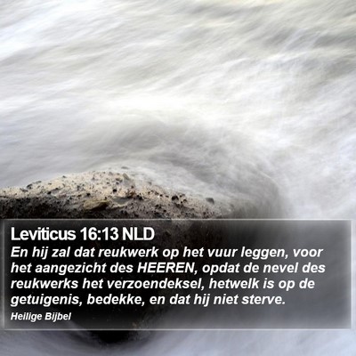 Leviticus 16:13 NLD Bible Verse Image