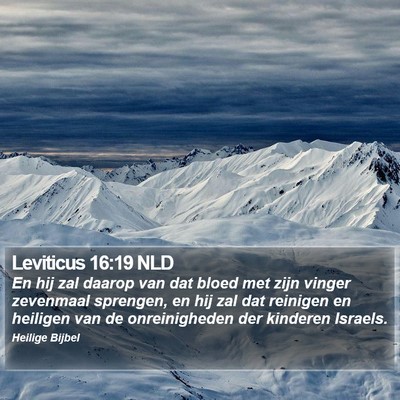 Leviticus 16:19 NLD Bible Verse Image