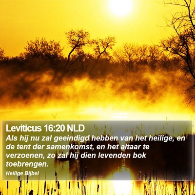 Leviticus 16:20 NLD Bible Verse Image