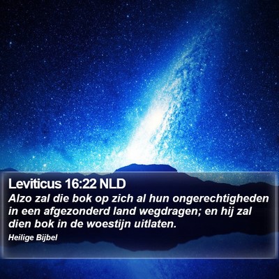 Leviticus 16:22 NLD Bible Verse Image