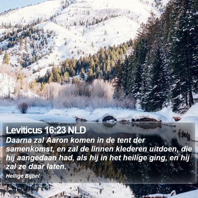 Leviticus 16:23 NLD Bible Verse Image