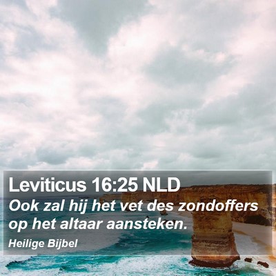 Leviticus 16:25 NLD Bible Verse Image