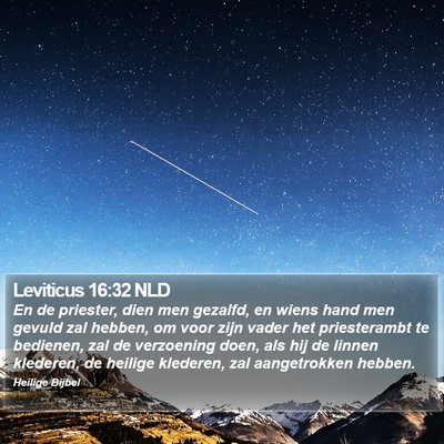 Leviticus 16:32 NLD Bible Verse Image