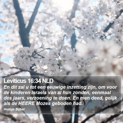Leviticus 16:34 NLD Bible Verse Image
