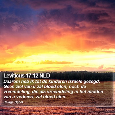 Leviticus 17:12 NLD Bible Verse Image