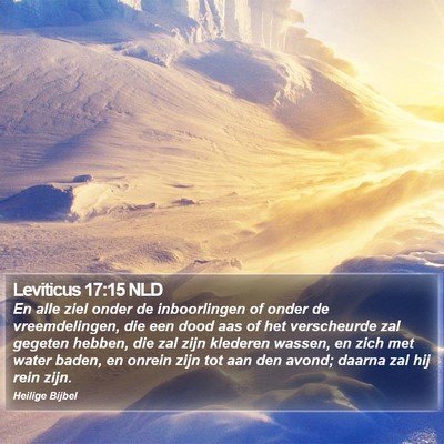 Leviticus 17:15 NLD Bible Verse Image