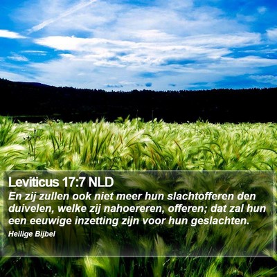 Leviticus 17:7 NLD Bible Verse Image