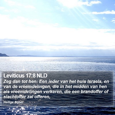 Leviticus 17:8 NLD Bible Verse Image