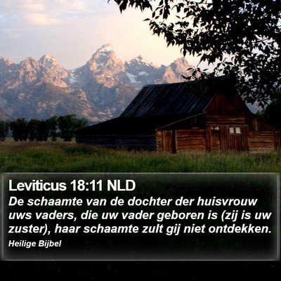 Leviticus 18:11 NLD Bible Verse Image