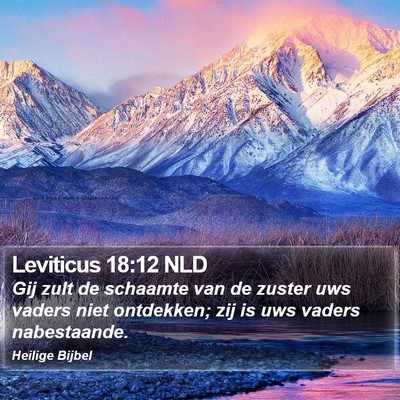 Leviticus 18:12 NLD Bible Verse Image