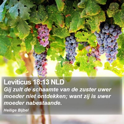Leviticus 18:13 NLD Bible Verse Image