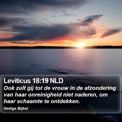 Leviticus 18:19 NLD Bible Verse Image