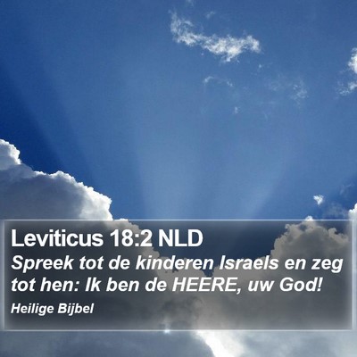 Leviticus 18:2 NLD Bible Verse Image