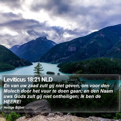 Leviticus 18:21 NLD Bible Verse Image