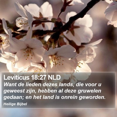 Leviticus 18:27 NLD Bible Verse Image