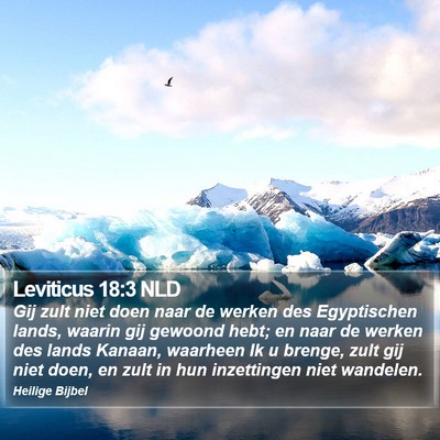 Leviticus 18:3 NLD Bible Verse Image