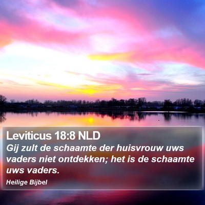 Leviticus 18:8 NLD Bible Verse Image