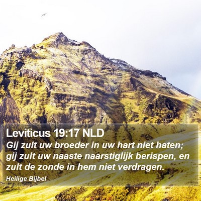 Leviticus 19:17 NLD Bible Verse Image